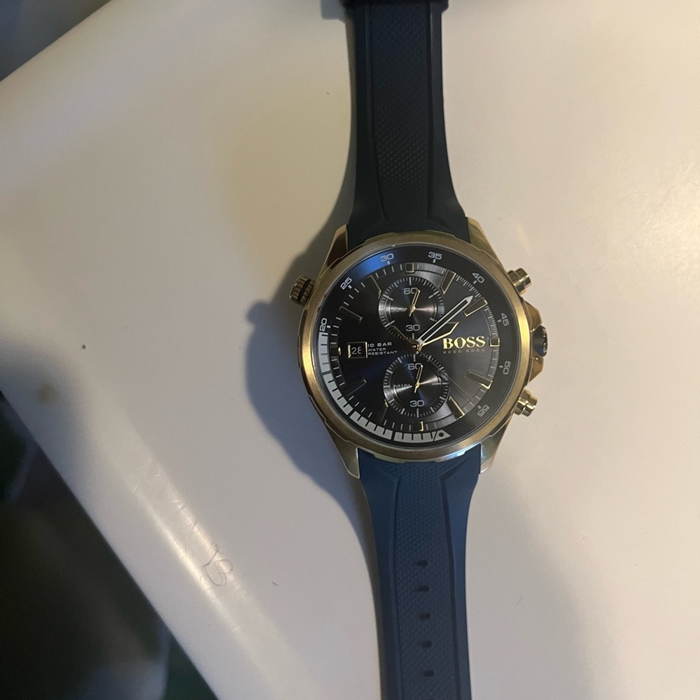 Blue BOSS watch